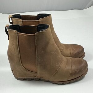 Sorel Joan Rhapsody Brown Ankle Boots Size 10